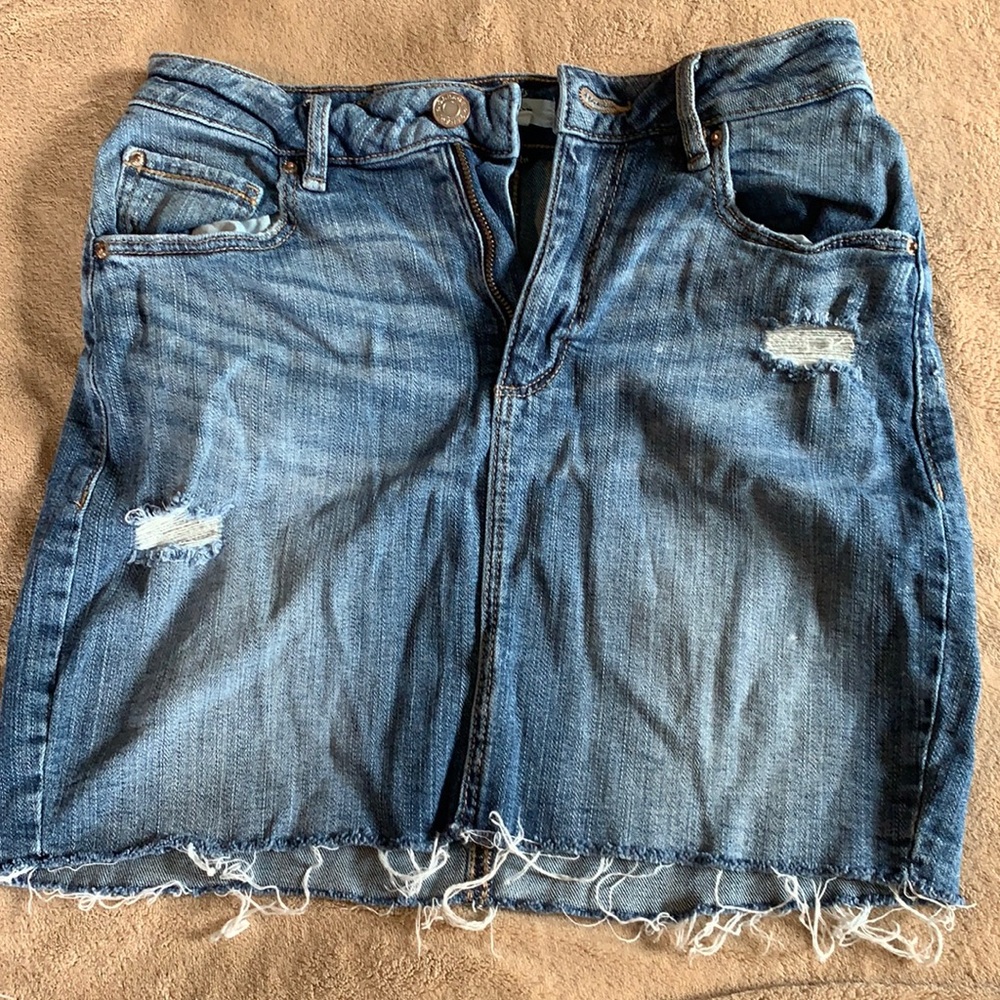 Garage mini denim stretch skirt size small